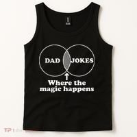 Dad Jokes Venn Diagram Tank Top thumb 2