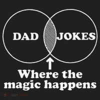 Dad Jokes Venn Diagram Golf Towel thumb 3
