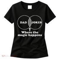 Dad Jokes Venn Diagram Women's T-Shirt thumb 0