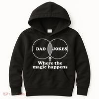 Dad Jokes Venn Diagram Kids Hoodie thumb 0