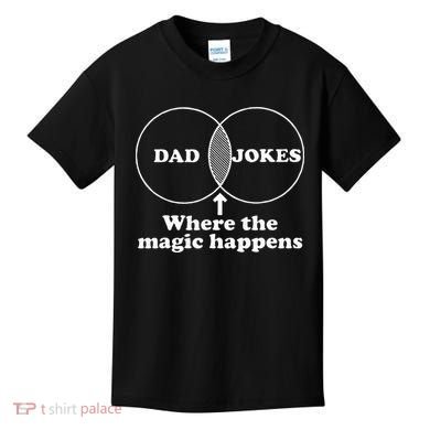 Dad Jokes Venn Diagram Kids T-Shirt