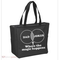 Dad Jokes Venn Diagram Tote Bag thumb 2