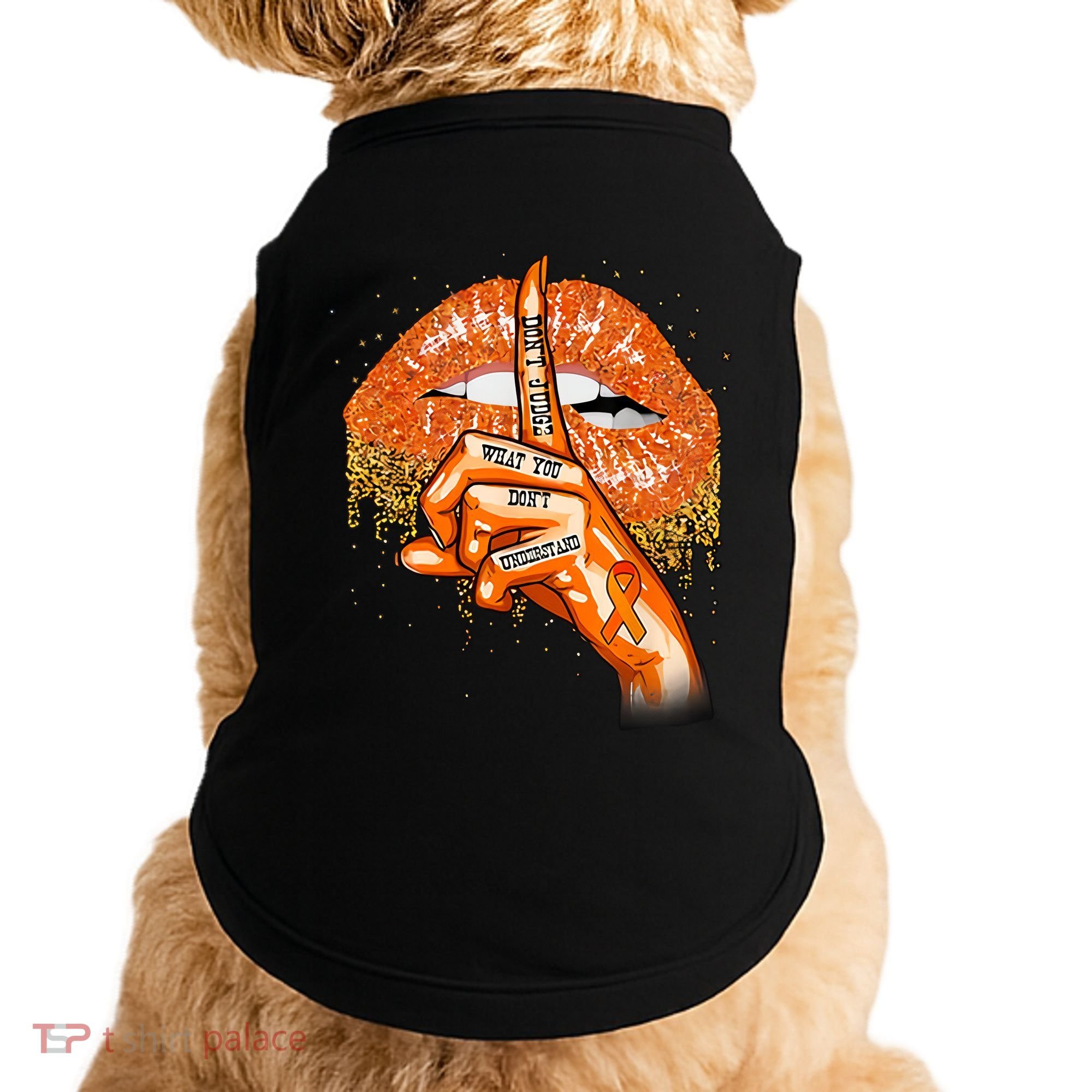 Don't Judge What You Don't Understand Multiple Sclerosis Awareness Doggie Tank