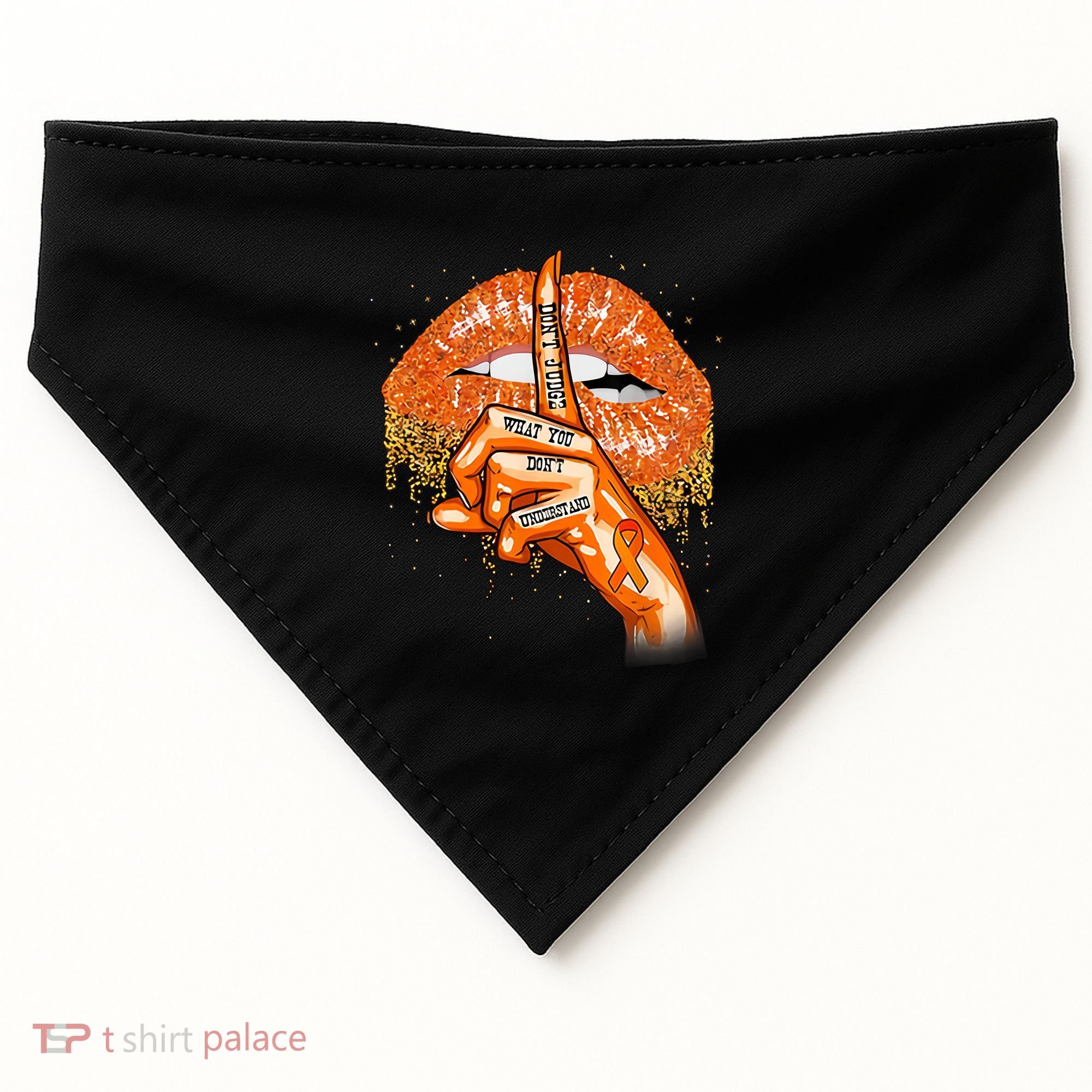 Don't Judge What You Don't Understand Multiple Sclerosis Awareness USA-Made Doggie Bandana