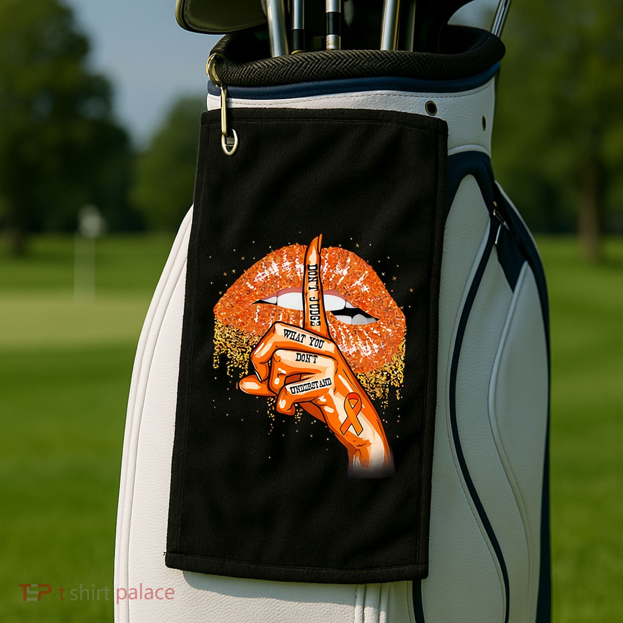 Don't Judge What You Don't Understand Multiple Sclerosis Awareness Golf Towel
