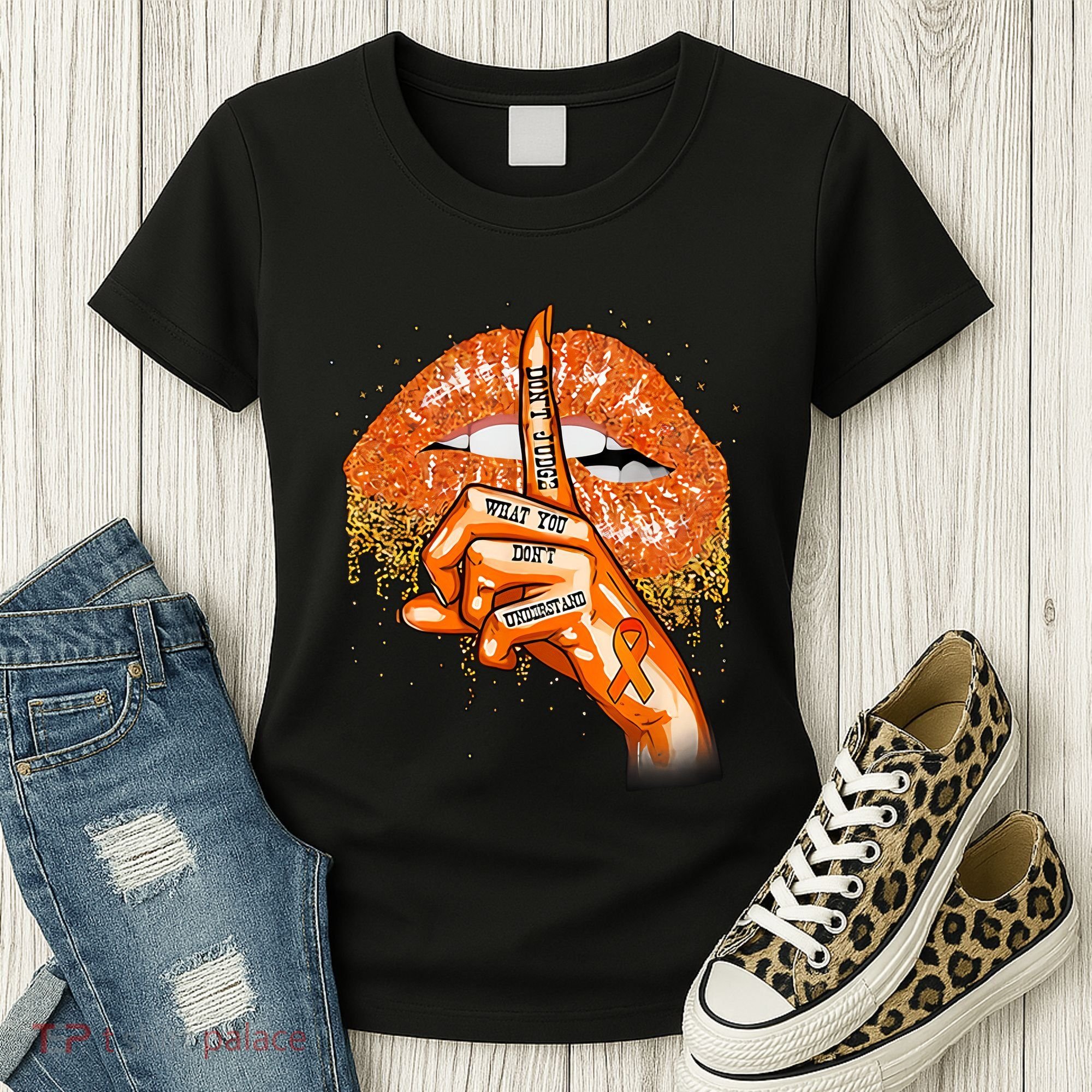 Don't Judge What You Don't Understand Multiple Sclerosis Awareness Women's T-Shirt