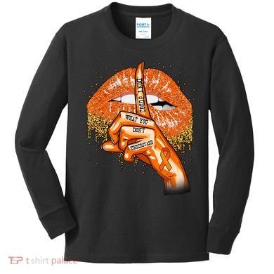 Don't Judge What You Don't Understand Multiple Sclerosis Awareness Kids Long Sleeve Shirt