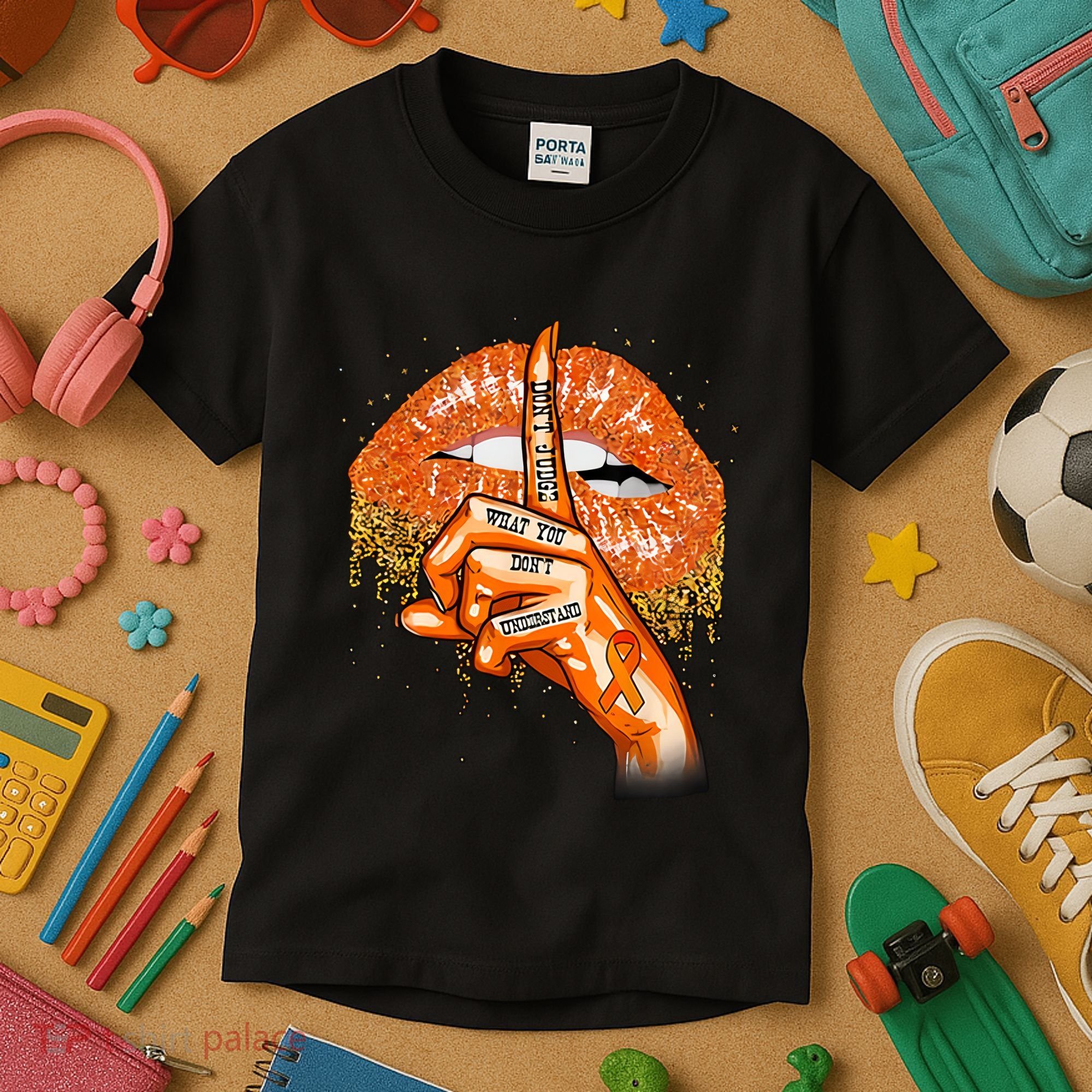 Don't Judge What You Don't Understand Multiple Sclerosis Awareness Kids T-Shirt