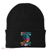 Dont Judge What You Dont Understand Mental Health Support Beanie thumb 0