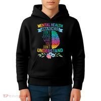 Dont Judge What You Dont Understand Mental Health Support Kids Hoodie thumb 4