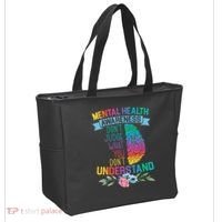 Dont Judge What You Dont Understand Mental Health Support Tote Bag thumb 2