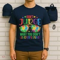 Don't Judge What You Don't' Understand Autism Awareness Month T-Shirt thumb 6