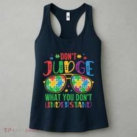 Don't Judge What You Don't' Understand Autism Awareness Month Women's Tank Top thumb 3