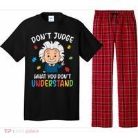 Don't Judge What You Don't Understand Autism Awareness Albert Einstein Pajama Set thumb 0