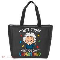 Don't Judge What You Don't Understand Autism Awareness Albert Einstein Tote Bag thumb 0