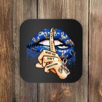 Dont Judge What You Dont Understand Autism Awareness Lips Coaster thumb 0