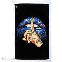 Dont Judge What You Dont Understand Autism Awareness Lips Golf Towel thumb 0