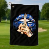 Dont Judge What You Dont Understand Autism Awareness Lips Golf Towel thumb 1