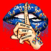 Dont Judge What You Dont Understand Autism Awareness Lips Santa Hat thumb 1
