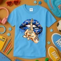 Dont Judge What You Dont Understand Autism Awareness Lips Kids T-Shirt thumb 3