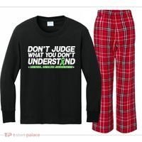 Don't Judge What You Don't Understand Mental Health Awareness Kids Long Sleeve Plaid Pajama Set thumb 0
