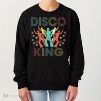Disco King 1970s 1980s Distressed Dance 70s Women's Sweatshirt thumb 0