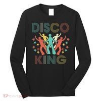 Disco King 1970s 1980s Distressed Dance 70s Long Sleeve Shirt thumb 0