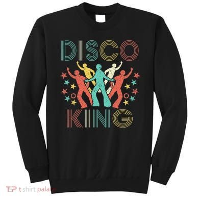 Disco King 1970s 1980s Distressed Dance 70s Sweatshirt