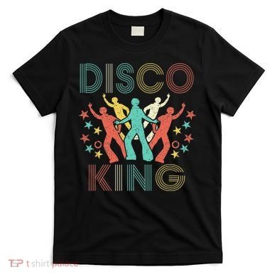 Disco King 1970s 1980s Distressed Dance 70s T-Shirt