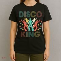 Disco King 1970s 1980s Distressed Dance 70s T-Shirt thumb 4