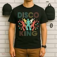 Disco King 1970s 1980s Distressed Dance 70s T-Shirt thumb 6
