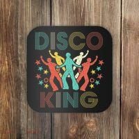 Disco King 1970s 1980s Distressed Dance 70s Coaster thumb 0