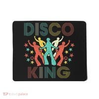 Disco King 1970s 1980s Distressed Dance 70s Mousepad thumb 0