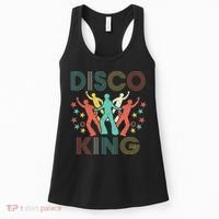 Disco King 1970s 1980s Distressed Dance 70s Women's Tank Top thumb 0