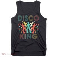 Disco King 1970s 1980s Distressed Dance 70s Tank Top thumb 0