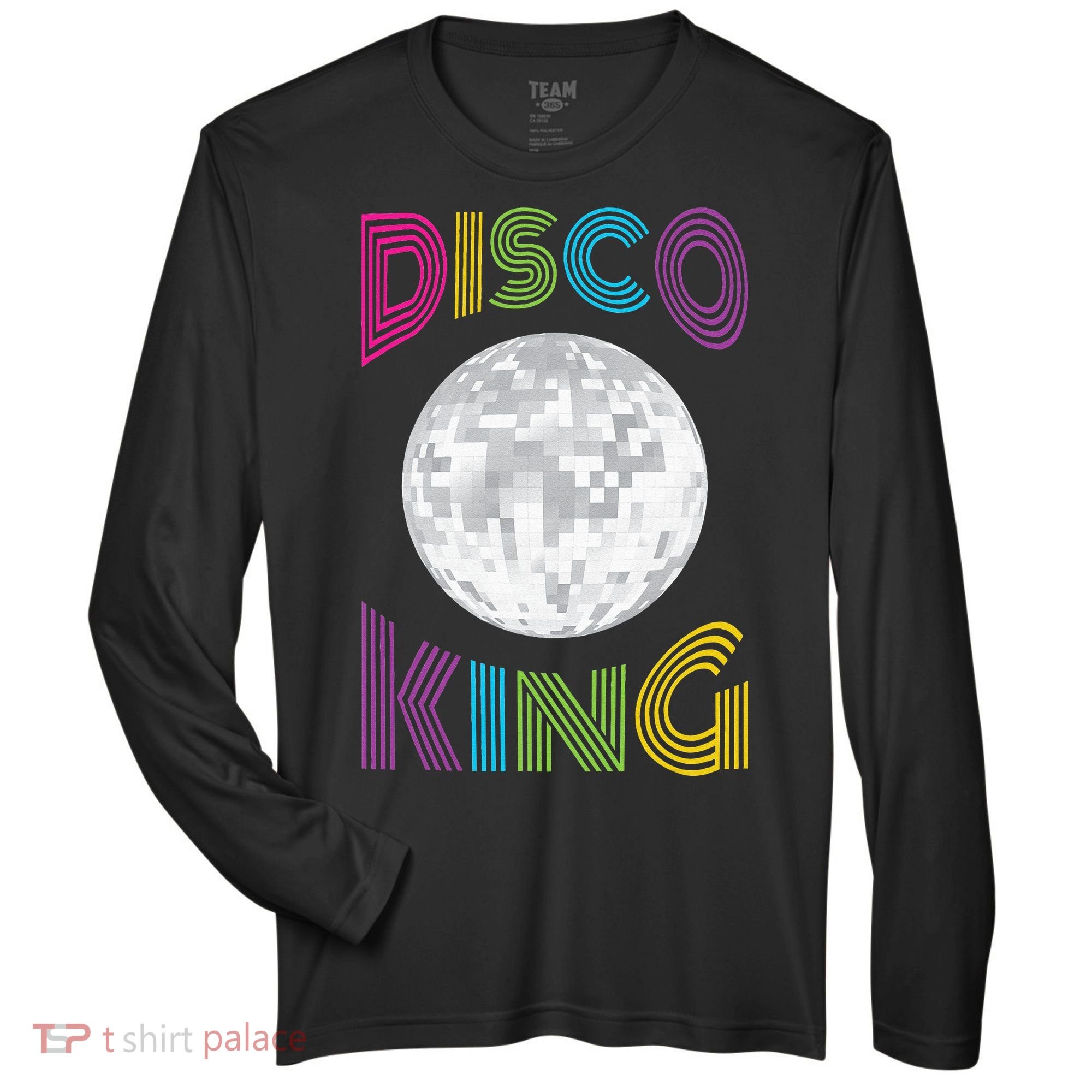 Disco King 70s Seventies Costume Zone Performance Long-Sleeve T-Shirt