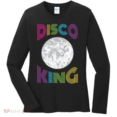 Disco King 70s Seventies Costume Women's Long Sleeve Shirt