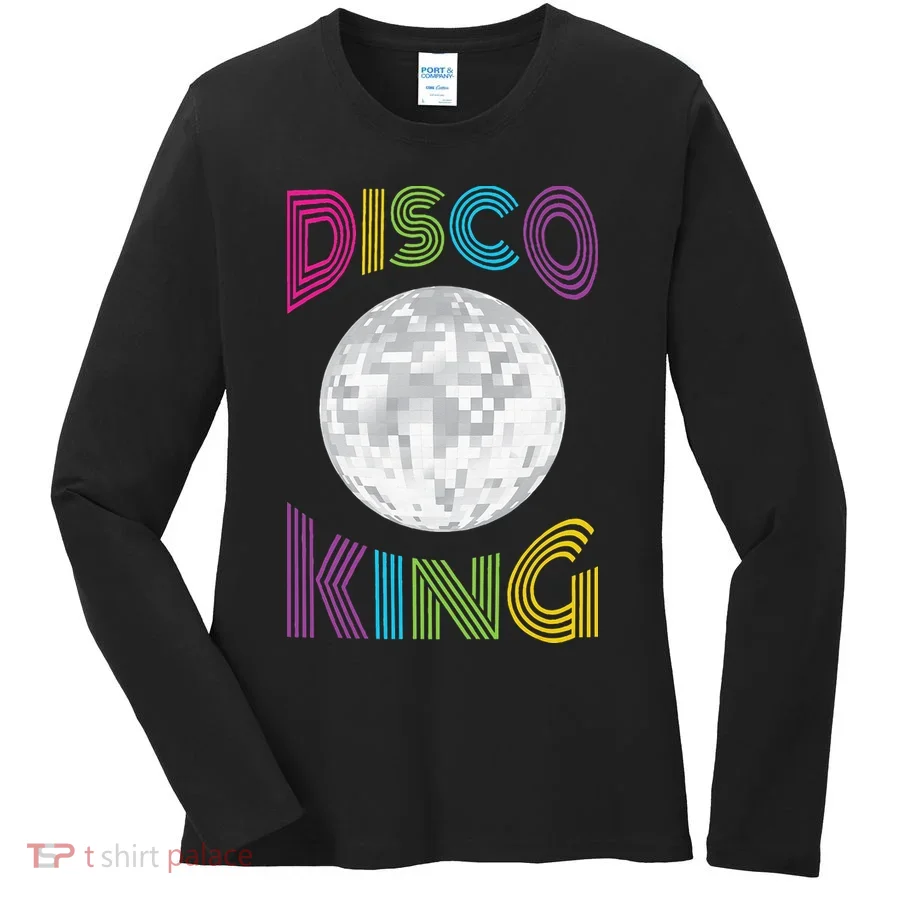 Disco King 70s Seventies Costume Women's Long Sleeve Shirt