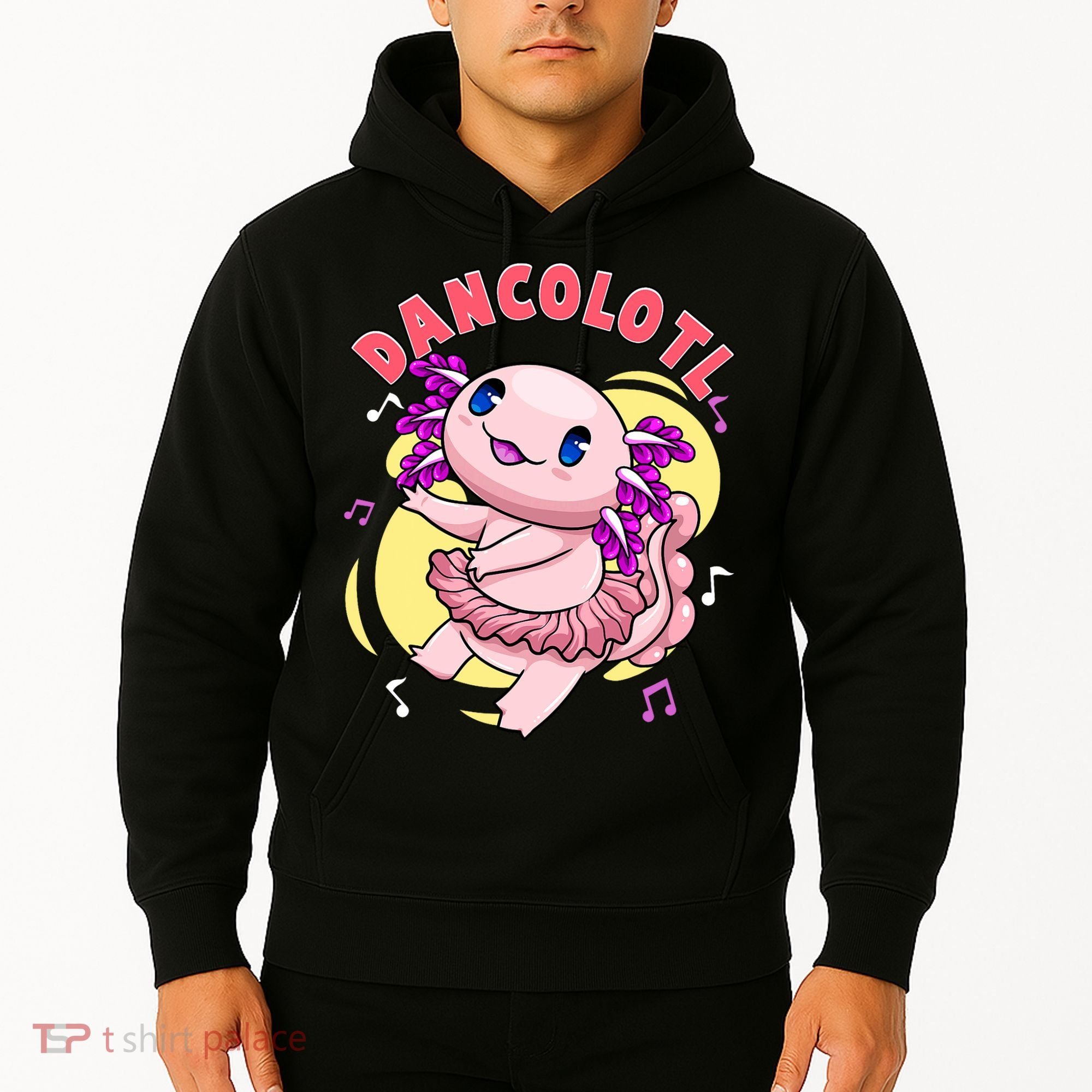 Dancolotl Kawaii Axolotl Dancing Axolotl Lover Ballet Dancer Hoodie