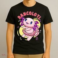 Dancolotl Kawaii Axolotl Dancing Axolotl Lover Ballet Dancer T-Shirt thumb 3