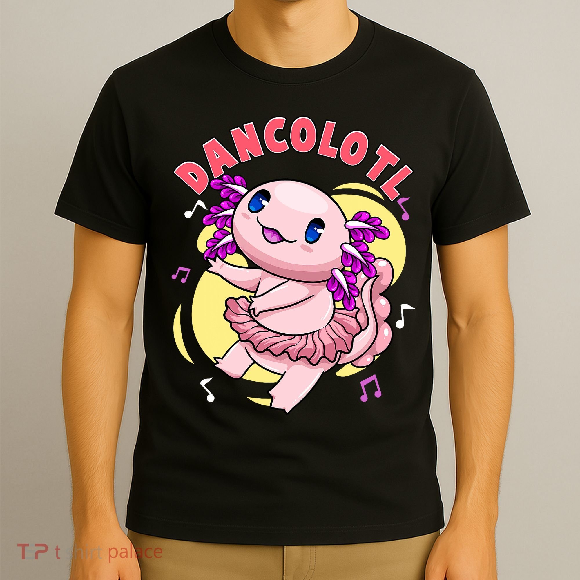 Dancolotl Kawaii Axolotl Dancing Axolotl Lover Ballet Dancer T-Shirt