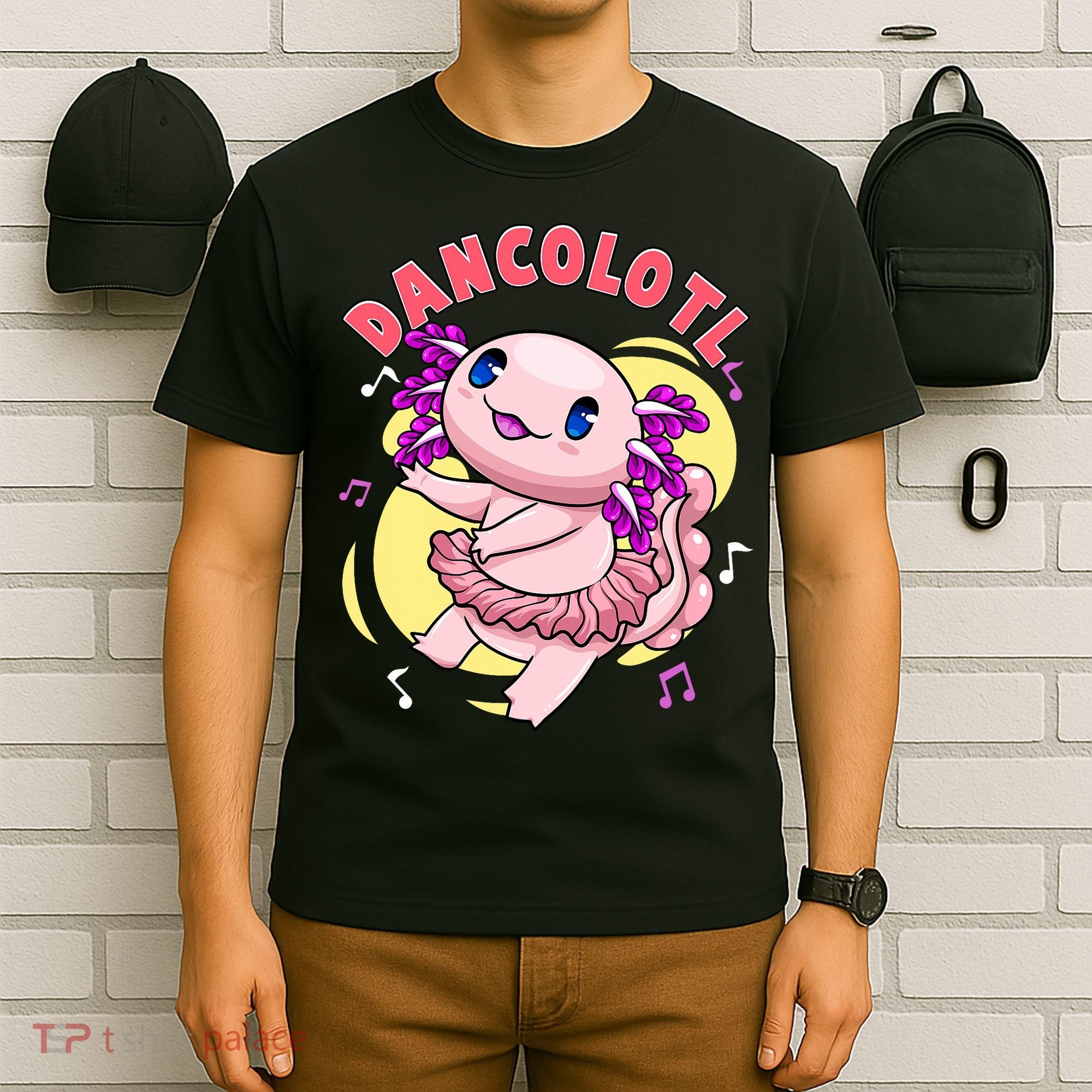 Dancolotl Kawaii Axolotl Dancing Axolotl Lover Ballet Dancer T-Shirt