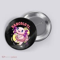 Dancolotl Kawaii Axolotl Dancing Axolotl Lover Ballet Dancer Button thumb 0
