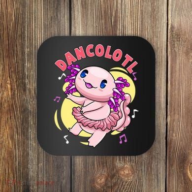 Dancolotl Kawaii Axolotl Dancing Axolotl Lover Ballet Dancer Coaster