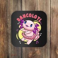 Dancolotl Kawaii Axolotl Dancing Axolotl Lover Ballet Dancer Coaster thumb 0