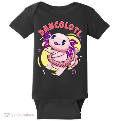 Dancolotl Kawaii Axolotl Dancing Axolotl Lover Ballet Dancer Baby Bodysuit