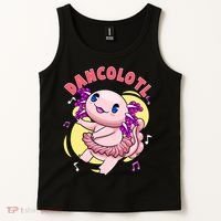 Dancolotl Kawaii Axolotl Dancing Axolotl Lover Ballet Dancer Tank Top thumb 2