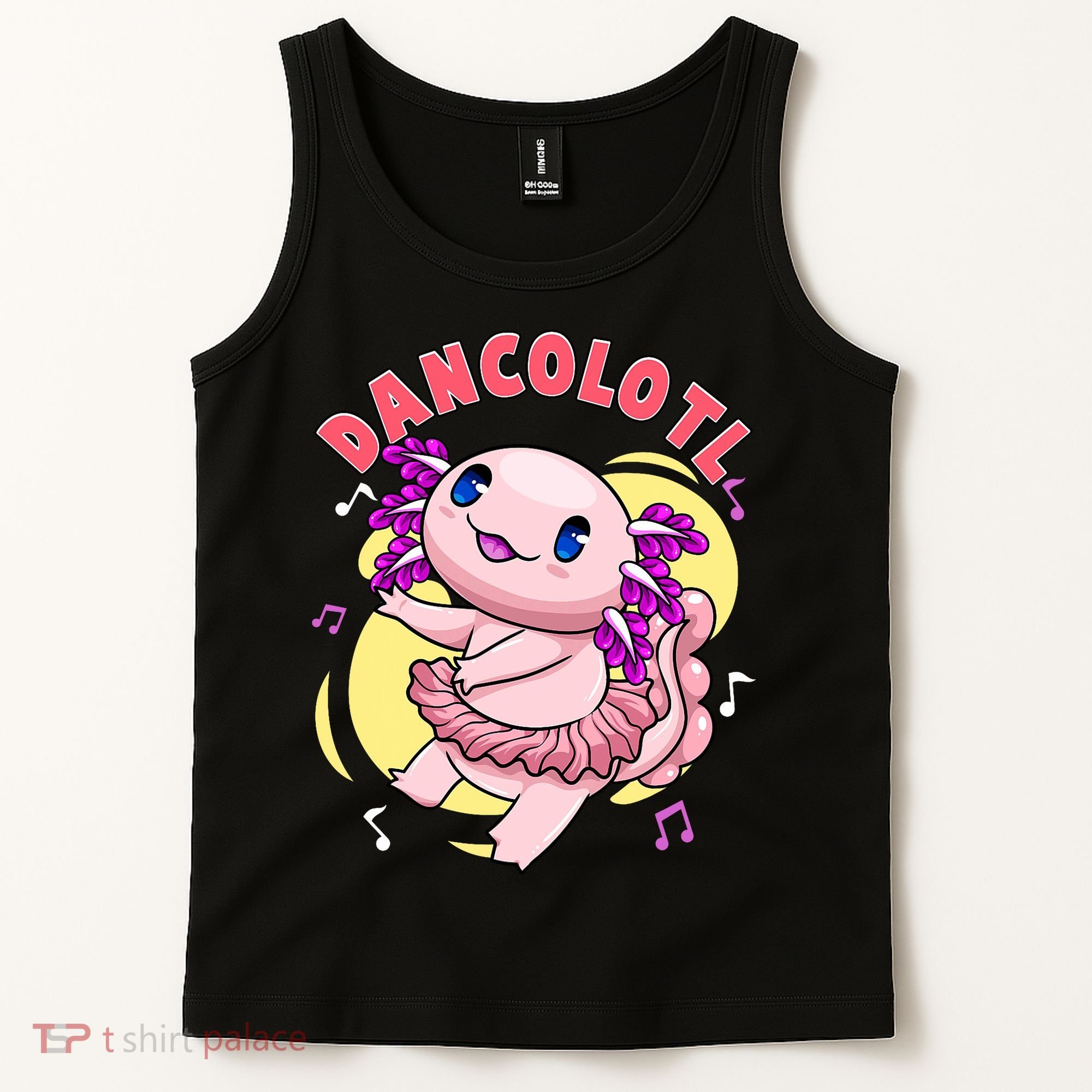 Dancolotl Kawaii Axolotl Dancing Axolotl Lover Ballet Dancer Tank Top