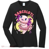 Dancolotl Kawaii Axolotl Dancing Axolotl Lover Ballet Dancer Women's Long Sleeve Shirt thumb 0