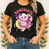 Dancolotl Kawaii Axolotl Dancing Axolotl Lover Ballet Dancer Women's T-Shirt thumb 2